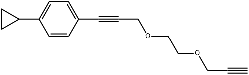 1-Cyclopropyl-4-3-2-(2-propyn-1-yloxy)ethoxy-1-propyn-1-ylbenzene Structure