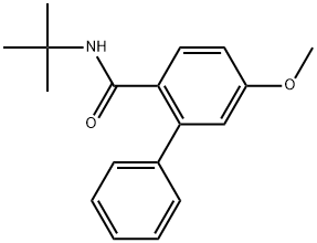 N-(1,1-Dimethylethyl)-5-methoxy[1,1'-biphenyl]-2-carboxamide Structure