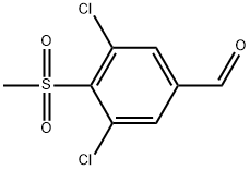 3,5-Dichloro-4-(methylsulfonyl)benzaldehyde Structure