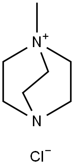 4-Aza-1-azoniabicyclo[2.2.2]octane, 1-methyl-, chloride (1:1) Structure