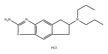 5H-Indeno[5,6-d]thiazole-2,6-diamine, 6,7-dihydro-N6,N6-dipropyl-, hydrochloride (1:2) Structure