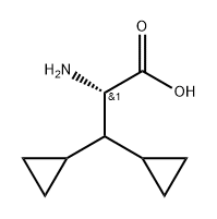 Cyclopropanepropanoic acid, α-amino-β-cyclopropyl-, (αS)- Structure