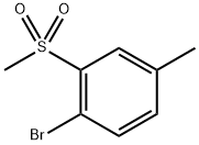 1-bromo-4-methyl-2-(methylsulfonyl)benzene Structure