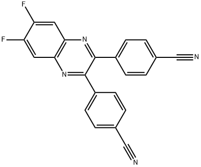 4,4'-(6,7-difluoroquinoxaline-2,3-diyl)dibenzonitrile Structure