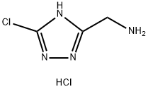 1H-1,2,4-Triazole-3-methanamine, 5-chloro-, hydrochloride (1:1) 구조식 이미지