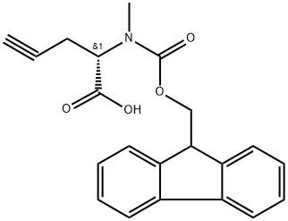4-Pentynoic acid, 2-[[(9H-fluoren-9-ylmethoxy)carbonyl]methylamino]-, (2S)- Structure