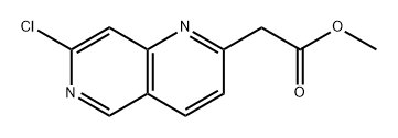 Methyl 2-(7-chloro-1,6-naphthyridin-2-yl)acetate 구조식 이미지