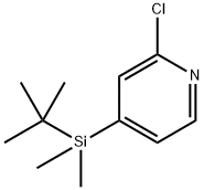 2-Chloro-4-[(1,1-dimethylethyl)dimethylsilyl]pyridine Structure