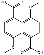 1,5-Naphthalenedicarboxylic acid, 4,8-dimethoxy- Structure