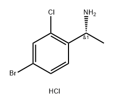 (R)-1-(4-Bromo-2-chlorophenyl)ethan-1-amine hydrochloride Structure