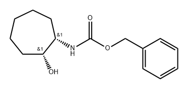 (1S,2R)-(2-Hydroxy-cycloheptyl)-carbamic acid benzyl ester Structure