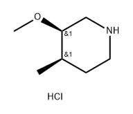 (3R,4R)-3-Methoxy-4-methyl-piperidine hydrochloride Structure