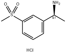 Benzenemethanamine, α-methyl-3-(methylsulfonyl)-, hydrochloride (1:1), (αS)- 구조식 이미지