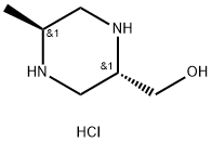 2-Piperazinemethanol, 5-methyl-, hydrochloride (1:1), (2S,5S)- Structure