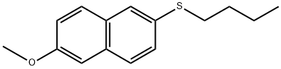 butyl(6-methoxynaphthalen-2-yl)sulfane Structure