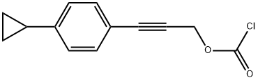 3-(4-Cyclopropylphenyl)-2-propyn-1-yl carbonochloridate Structure