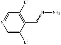 3,5-Dibromo-4-pyridinecarboxaldehyde hydrazone Structure