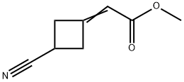 Methyl 2-(3-cyanocyclobutylidene)acetate Structure