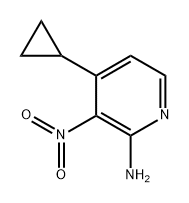 4-cyclopropyl-3-nitropyridin-2-amine Structure