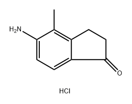 1H-Inden-1-one, 5-amino-2,3-dihydro-4-methyl-, hydrochloride (1:1) Structure