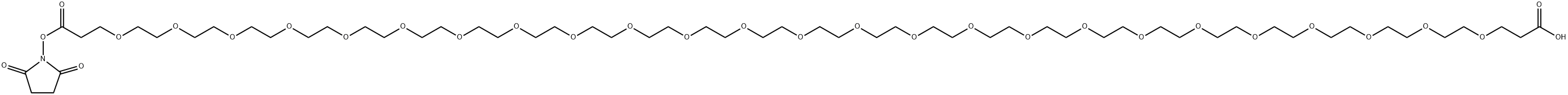 Acid-PEG25-NHS ester Structure