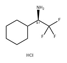 Cyclohexanemethanamine, α-(trifluoromethyl)-, hydrochloride (1:1), (αR)- 구조식 이미지