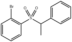 1-bromo-2-((1-phenylethyl)sulfonyl)benzene 구조식 이미지