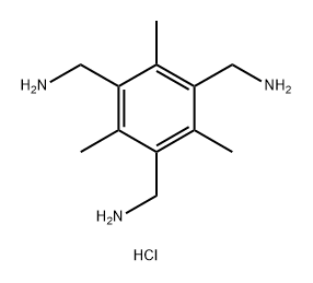 1,3,5-Benzenetrimethanamine, 2,4,6-trimethyl-, hydrochloride (1:3) Structure