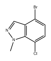 4-bromo-7-chloro-1-methyl-1H-indazole Structure