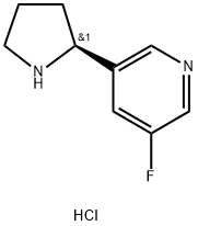 (S)-3-Fluoro-5-(pyrrolidin-2-yl)pyridine dihydrochloride Structure