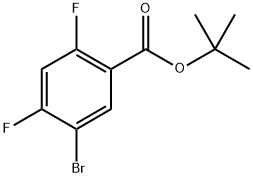 1,1-Dimethylethyl 5-bromo-2,4-difluorobenzoate Structure