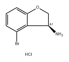 (S)-4-Bromo-2,3-dihydrobenzofuran-3-amine hydrochloride Structure