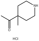 Ethanone, 1-(4-methyl-4-piperidinyl)-, hydrochloride (1:1) Structure