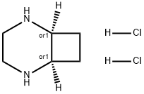 2,5-Diazabicyclo[4.2.0]octane, hydrochloride (1:2), (1R,6S)-rel- Structure