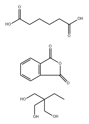 Hexanedioic acid, polymer with 2-ethyl-2-(hydroxymethyl)-1,3-propanediol and 1,3-isobenzofurandione Structure