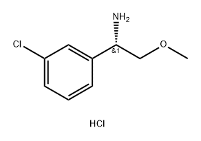 (S)-1-(3-Chlorophenyl)-2-methoxyethan-1-amine hydrochloride Structure