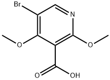 5-Bromo-2,4-dimethoxy-3-pyridinecarboxylic acid Structure