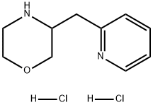 Morpholine, 3-(2-pyridinylmethyl)-, hydrochloride (1:2) Structure