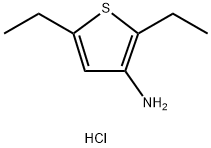 2,5-Diethylthiophen-3-amine hydrochloride Structure