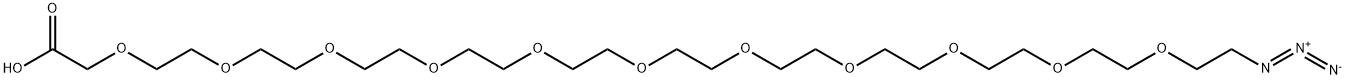 Azido-PEG11-CH2COOH Structure