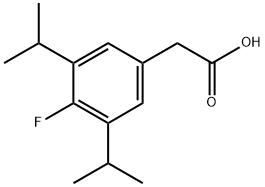 2-(4-Fluoro-3,5-diisopropylphenyl)acetic acid Structure