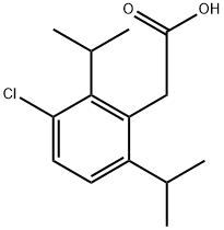 2-(3-Chloro-2,6-diisopropylphenyl)acetic acid Structure