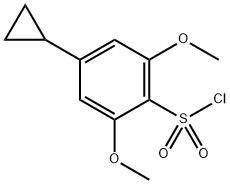 4-Cyclopropyl-2,6-dimethoxybenzenesulfonyl chloride Structure