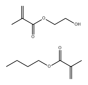 2-히드록시에틸2-메틸-2-프로페노에이트를갖는부틸2-메틸-2-프로페노에이트중합체 구조식 이미지