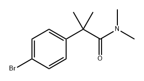 2-(4-bromophenyl)-N,N,2-trimethylpropanamide Structure