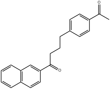 4-(4-acetylphenyl)-1-(naphthalen-2-yl)butan-1-one Structure