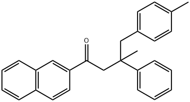 3-methyl-1-(naphthalen-2-yl)-3-phenyl-4-(p-tolyl)butan-1-one Structure