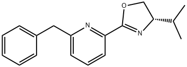 2-[(4S)-4,5-Dihydro-4-(1-methylethyl)-2-oxazolyl]-6-(phenylmethyl)pyridine Structure