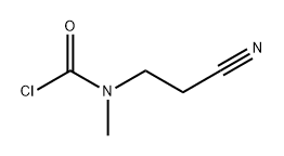 N-(2-cyanoethyl)-N-methylcarbamoyl chloride Structure