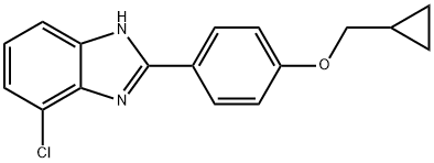 7-Chloro-2-[4-(cyclopropylmethoxy)phenyl]-1H-benzimidazole Structure